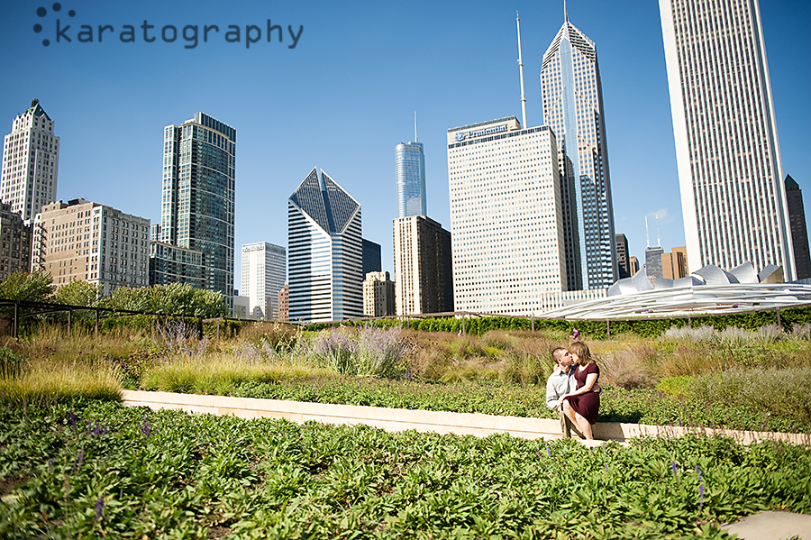 millennium park engagement photos