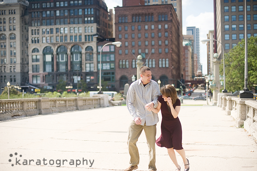 millennium park engagement photos